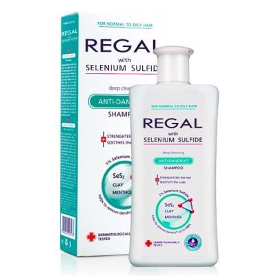 REGAL DIEP REINIGENDE ANTI-ROOS Shampoo met Selenium Sulfide voor Normaal -en Vet Haar 200ml
