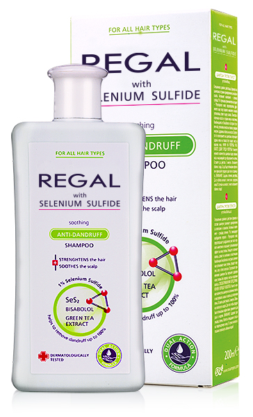 REGAL KALMERENDE ANTI-ROOS Shampoo met Selenium Sulfide voor Elk Haartype 200ml