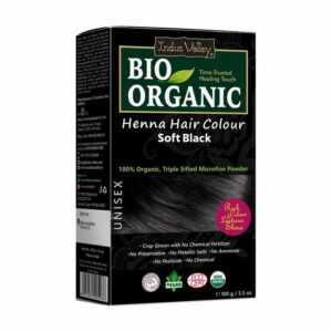 Indus Valley BIO Organic Henna Black / Zwart – Natuurlijke Henna Haarverf – Unisex – 100% Plantaardig 100g