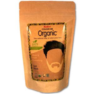 Radico USA Soft Black Men Radico COLOUR ME ORGANIC Soft Black / Zwart – 100% Natuurlijke Plantaardige Haarverf voor Mannen met ECOCERT, VEGAN, HALAL 100g