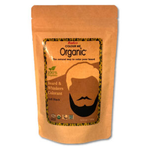 Radico USA Soft Black Men Beard Radico COLOUR ME ORGANIC - 100% ORGANIC BAKKEBAARDEN -en BAARDVERF Soft Black / Zwart ANTI-ALLERGISCH Hypoallergeen met ECOCERT, HALAL, VEGAN – 100g